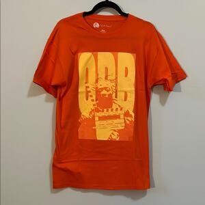 ol’ Dirty Bastard Orange Graphic T-Shirt size medium NWOT